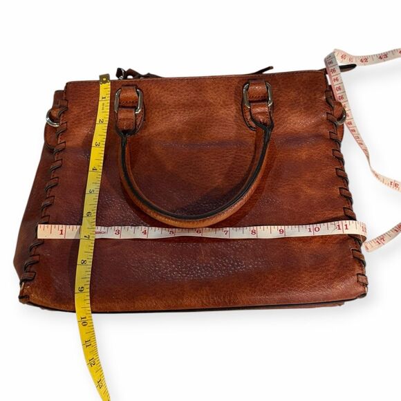 LADY CONCEAL Women’s Brown Concealed-Carry Leather Tote Bag - Picture 7 of 8